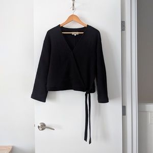 Madewell texture and thread wrap top medium